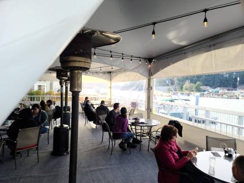 Dine Outdoors On The Waterfront All Year Long At La Conner Seafood & Prime Rib House In Washington
