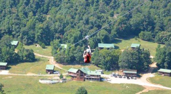 Take A Ride On The Longest Zipline In Arkansas At Horseshoe Canyon Ranch