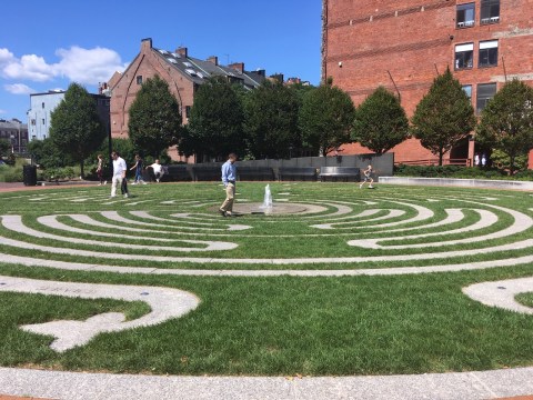 Walk A Calming Outdoor Labyrinth At The Armenian Heritage Park In Massachusetts