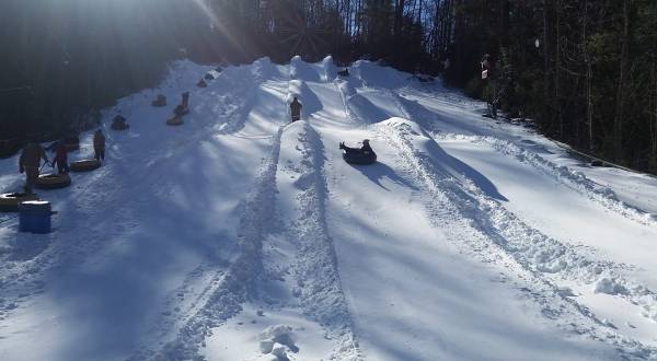 Tackle The State’s Steepest Snow Tubing Hill At Moonshine Mountain In North Carolina This Year