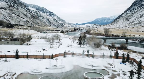 Montana’s Most Magical Natural Springs, Yellowstone Hot Springs, Is Magical In The Winter