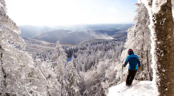 This Winter Snowshoe Hike Leads You To Magical Views Of Vermont’s Winter Wonderland