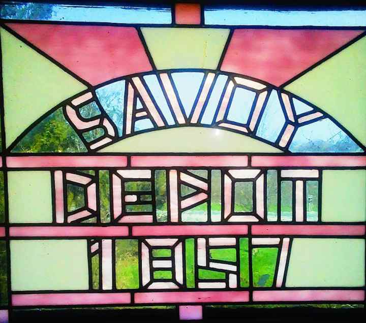 Savoy Depot Airbnb Stained Glass Illinois