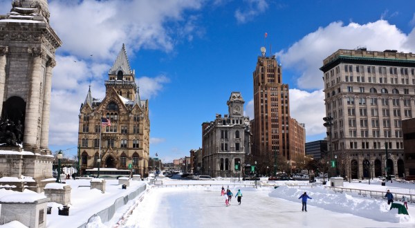 Ice Skating At Clinton Square In New York Will Make Your Winter Merry And Bright