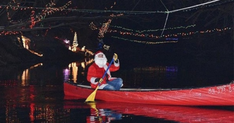 Float Through Thousands Of Christmas Lights On Utah's Provo River With CLAS Ropes Course