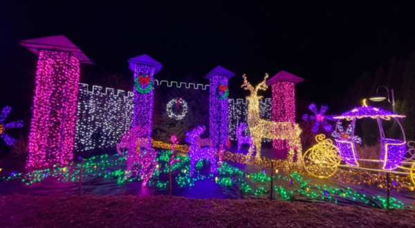 Walk Through Thousands of Holiday Lights At Oregon Garden Resort