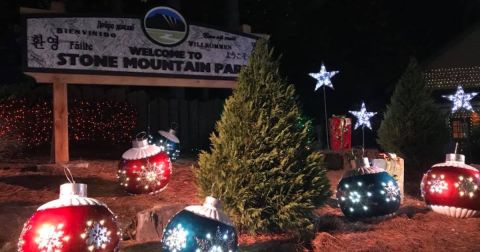 The Snow Village At Stone Mountain Park In Georgia Is The Stuff Of Christmas Dreams