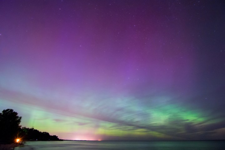 Northern Lights Over Lake Michigan
