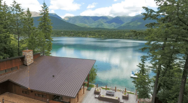 Forget The Resorts, Rent This Charming Waterfront Chalet In Montana Instead