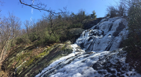 Crabtree Falls Trail Just Might Be The Most Beautiful Winter Hike In Virginia
