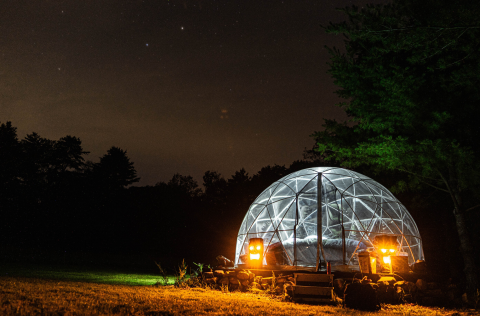Spend A Cozy Night Stargazing With A Stay At This Eco-Friendly Dome Hotel In Rural Maine