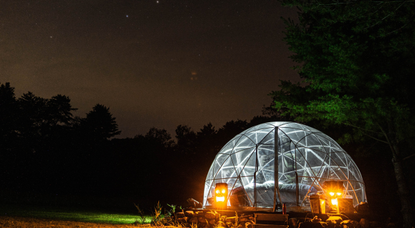 Spend A Cozy Night Stargazing With A Stay At This Eco-Friendly Dome Hotel In Rural Maine