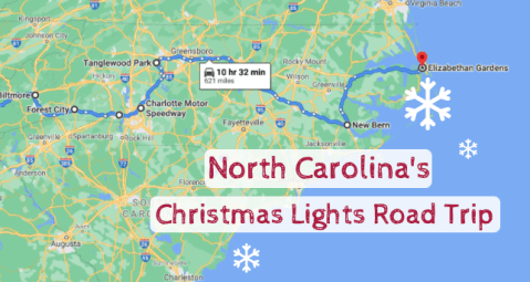 The Christmas Lights Road Trip Through North Carolina That's Nothing Short Of Magical