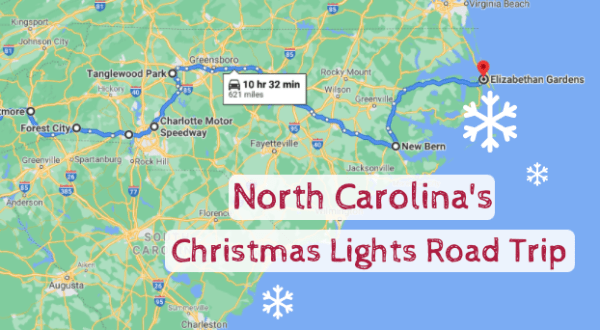 The Christmas Lights Road Trip Through North Carolina That’s Nothing Short Of Magical