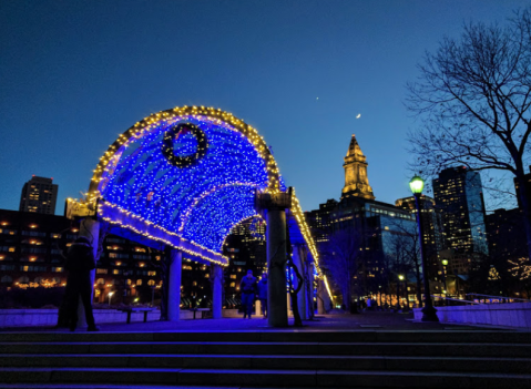 Christopher Columbus Park's Trellis Is Lighting Up With Over 50,000 Lights This Season In Massachusetts