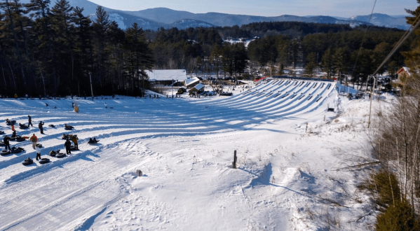 You’ll Feel Like A Kid Again When You Tube Down One Of New Hampshire’s Best Winter Spots, Cranmore Mountain