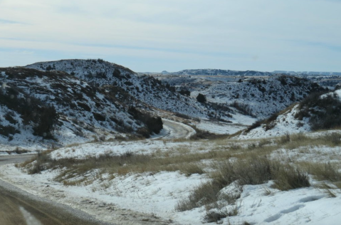 Drive Through North Dakota's Theodore Roosevelt National Park This Winter To Experience It In A Whole New Way