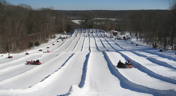 Tackle A 7-Lane Snow Tubing Hill At Yawgoo Valley Ski Area In Rhode Island This Year