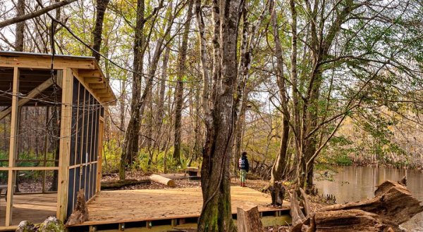 Only Accessible By Boat, This Riverside Platform Campsite In South Carolina Promises An Adventure To Remember