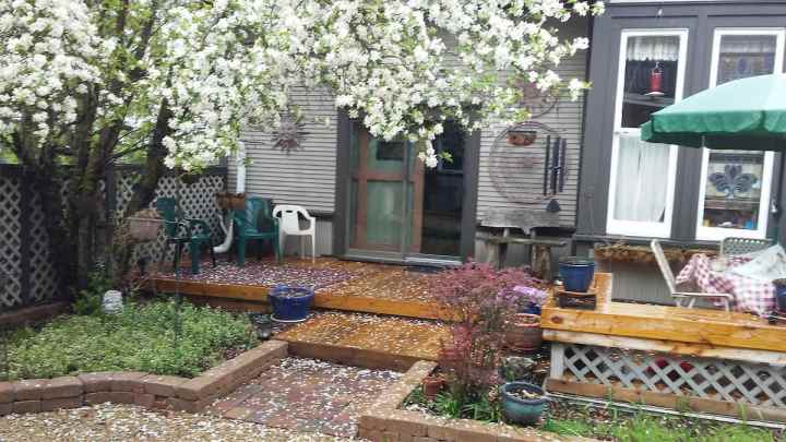 Savoy Depot Airbnb Outdoor Space Illinois