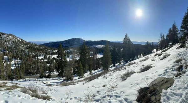 The Trail To Tamarack Peak In Nevada Is Secluded With Spectacular Winter Views