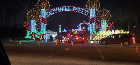 Sherwood's Christmas Forest Trail In Arkansas Is Like Driving In A Winter Wonderland