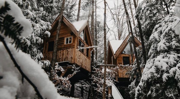 The Perfect Winter Escape Is Hiding In The Trees At This Cozy Treehouse In Kentucky