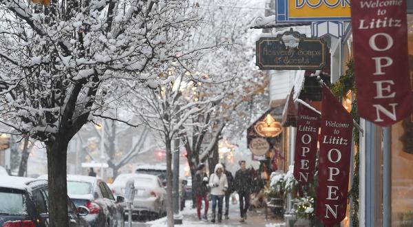 Stroll Through The Enchanting Town Of Lititz, In Pennsylvania, For Its First-Ever Ice Walk