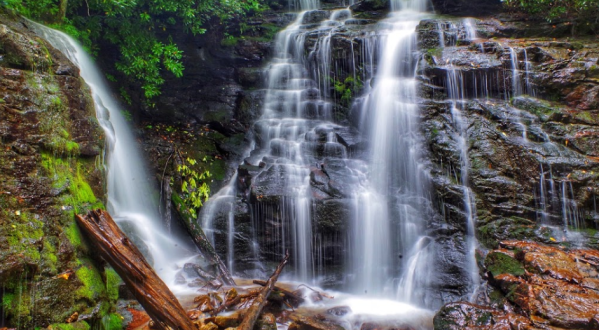 Take A North Carolina Adventure To Our State’s Stunning Double Waterfall