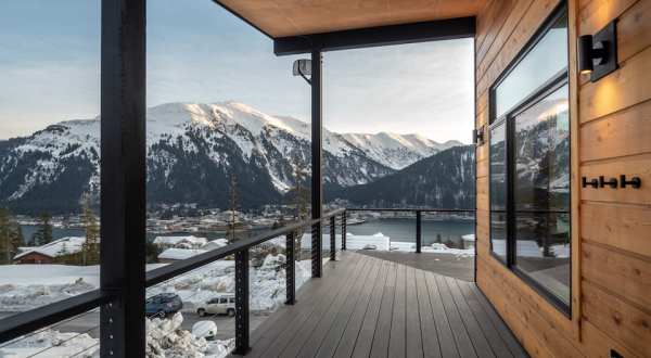 Overlook Downtown Juneau And Gastineau Channel In This Stunning Mountain View Retreat In Alaska
