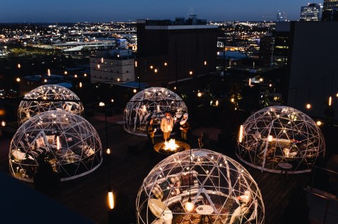 The Rooftop Igloos At The Bobby Hotel In Nashville Offer A Winter Experience Like No Other
