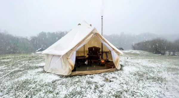 Sip Delicious Wine In A Private, Heated Tent When You Visit Iron Heart Winery In Virginia