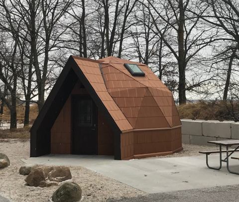 Visitors Can Soon Stay In A Geodesic Dome Cabin At Michigan's Port Crescent State Park