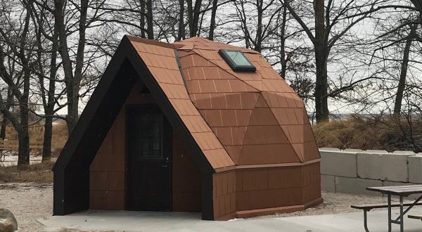 Visitors Can Soon Stay In A Geodesic Dome Cabin At Michigan’s Port Crescent State Park