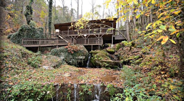 This Cabin Built Directly Over A Waterfall Is The Perfect Weekend Getaway In The Mountains Of Tennessee