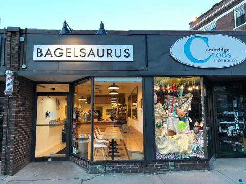 Try The Dino-Mite T-Rex Sandwich From Bagelsaurus, An Iconic Massachusetts Bagel Shop