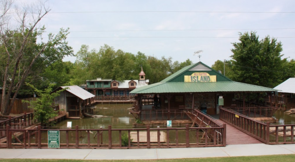 Wade With Gators At Gator Country Alligator Park In Louisiana