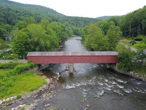 The Longest Covered Bridge In Connecticut, West Cornwall Covered Bridge, Is 172 Feet Long