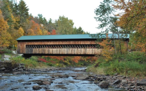The Longest Covered Bridge In Massachusetts, The Ware-Hardwick Bridge, Is 137 Feet Long