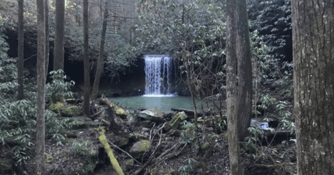 Take A Magical Waterfall Hike In Kentucky To Amos Falls, If You Can Find It