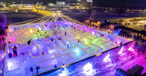 This Winter, Visit The Largest Ice Maze In The United States In Stillwater, Minnesota