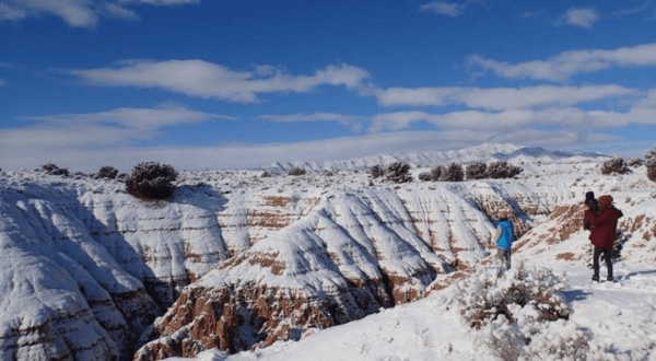 Nevada’s Cathedral Gorge State Park Looks Even More Spectacular In the Winter