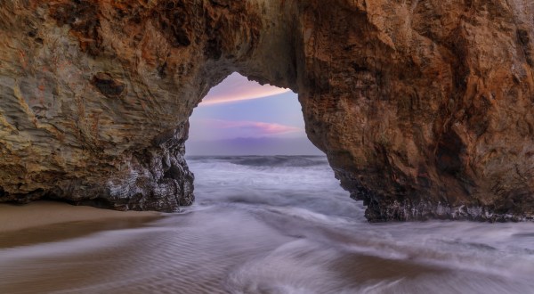Hole-In-The-Wall Beach Is A Hidden Beach In Northern California Best Accessed At Low Tide