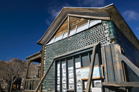 See The Most Magnificent Glass Bottle House That's Hiding In A Nevada Ghost Town