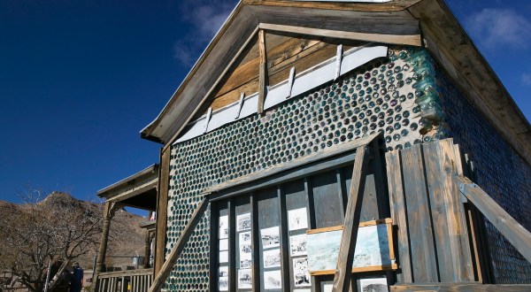 See The Most Magnificent Glass Bottle House That’s Hiding In A Nevada Ghost Town