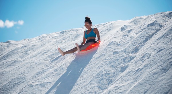 Sled The Snow-less Dunes Any Time Of Year At New Mexico’s White Sands National Park