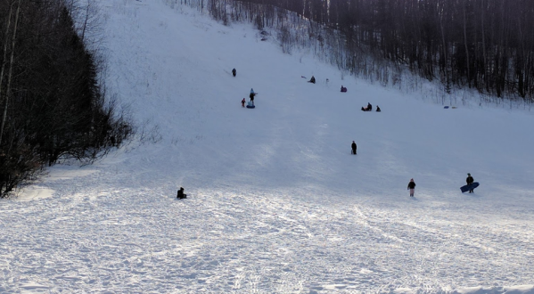 You’ll Feel Like A Kid Again When You Sled Down One Of Michigan’s Best Winter Spots, Avalanche Preserve