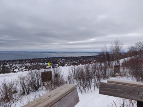 Look Out Over The North Shore's Wintry Landscape At Hawk Ridge In Duluth, Minnesota