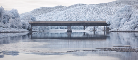 The Longest Covered Bridge In Vermont, Cornish-Windsor Bridge, Is 449 Feet Long