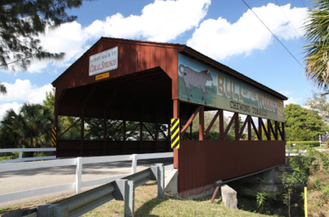 The Longest Covered Bridge In Florida, Coral Springs Covered Bridge, Is 40 Feet Long